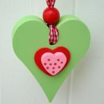 Small Wooden Chunky Heart