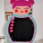 Large Kokeshi Doll Chalkboard
